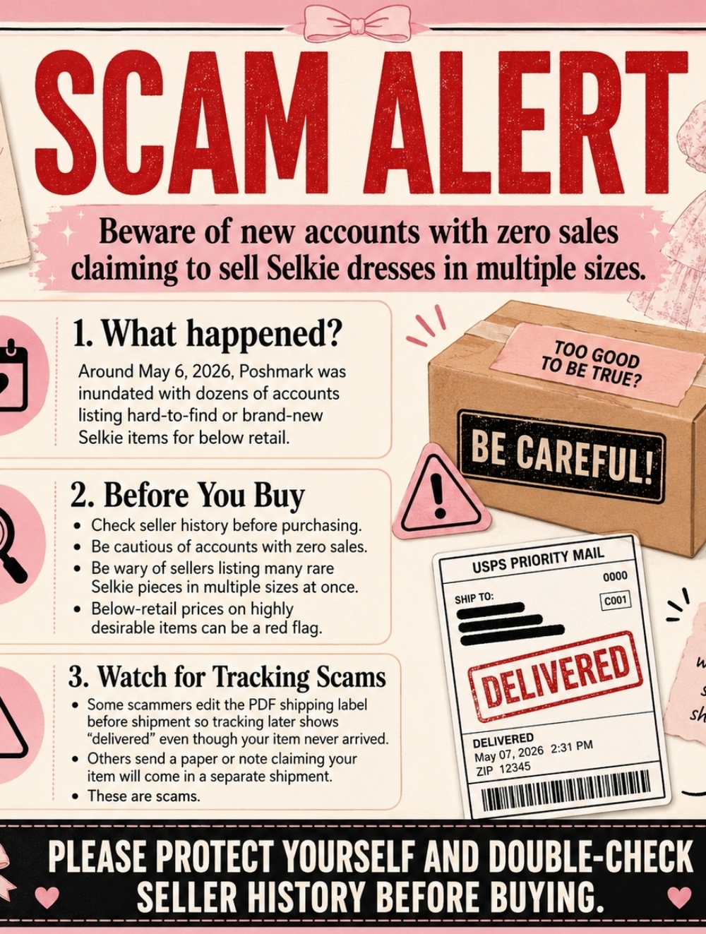 ⚠️Selkie Scams⚠️ Do Not Buy This Listing